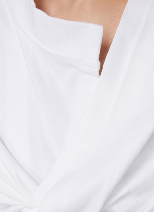  - JACQUEMUS - Twisted Cotton Cropped Top