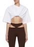 Main View - Click To Enlarge - JACQUEMUS - Twisted Cotton Cropped Top