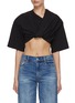 Main View - Click To Enlarge - JACQUEMUS - Twisted Cotton Cropped Top