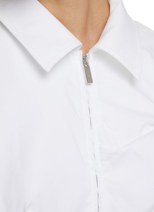  - JACQUEMUS - Assymetric Sleeve Zip Up Shirt Dress