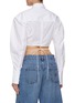 Back View - Click To Enlarge - JACQUEMUS - La Chemise Plidao Cropped Shirt