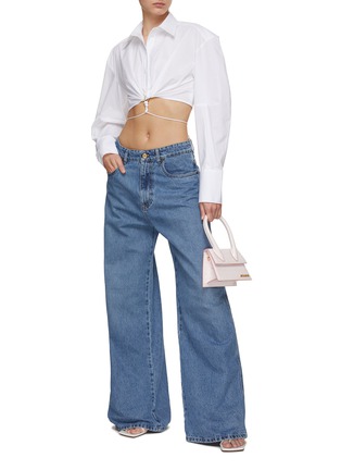 Figure View - Click To Enlarge - JACQUEMUS - La Chemise Plidao Cropped Shirt