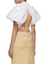 Back View - Click To Enlarge - JACQUEMUS - Puff Sleeve Cropped Shirt