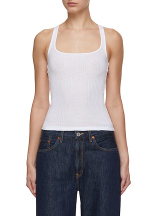 Main View - Click To Enlarge - JACQUEMUS - Le Débardeur Caraco Ribbed Tank Top