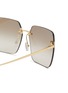 Detail View - Click To Enlarge - FENDI - FENDI FIRST Rimless Metal Sunglasses