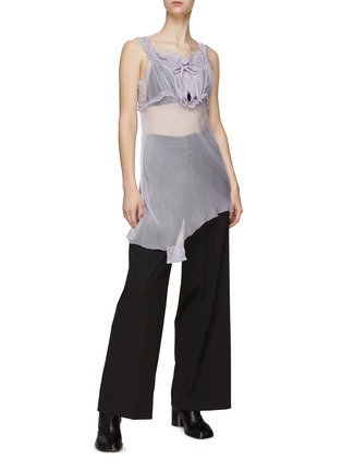 Figure View - Click To Enlarge - MAISON MARGIELA - Silk Chiffon Mini Dress