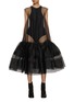 Main View - Click To Enlarge - MAISON MARGIELA - Sheer Flared Midi Dress