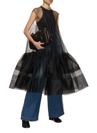 Figure View - Click To Enlarge - MAISON MARGIELA - Sheer Flared Midi Dress