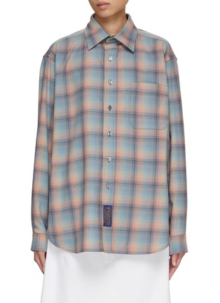 Main View - Click To Enlarge - MAISON MARGIELA - X Pendleton Checquered Wool Shirt