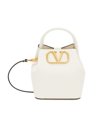 Main View - Click To Enlarge - VALENTINO GARAVANI - VLogo Leather Mini Bucket Bag