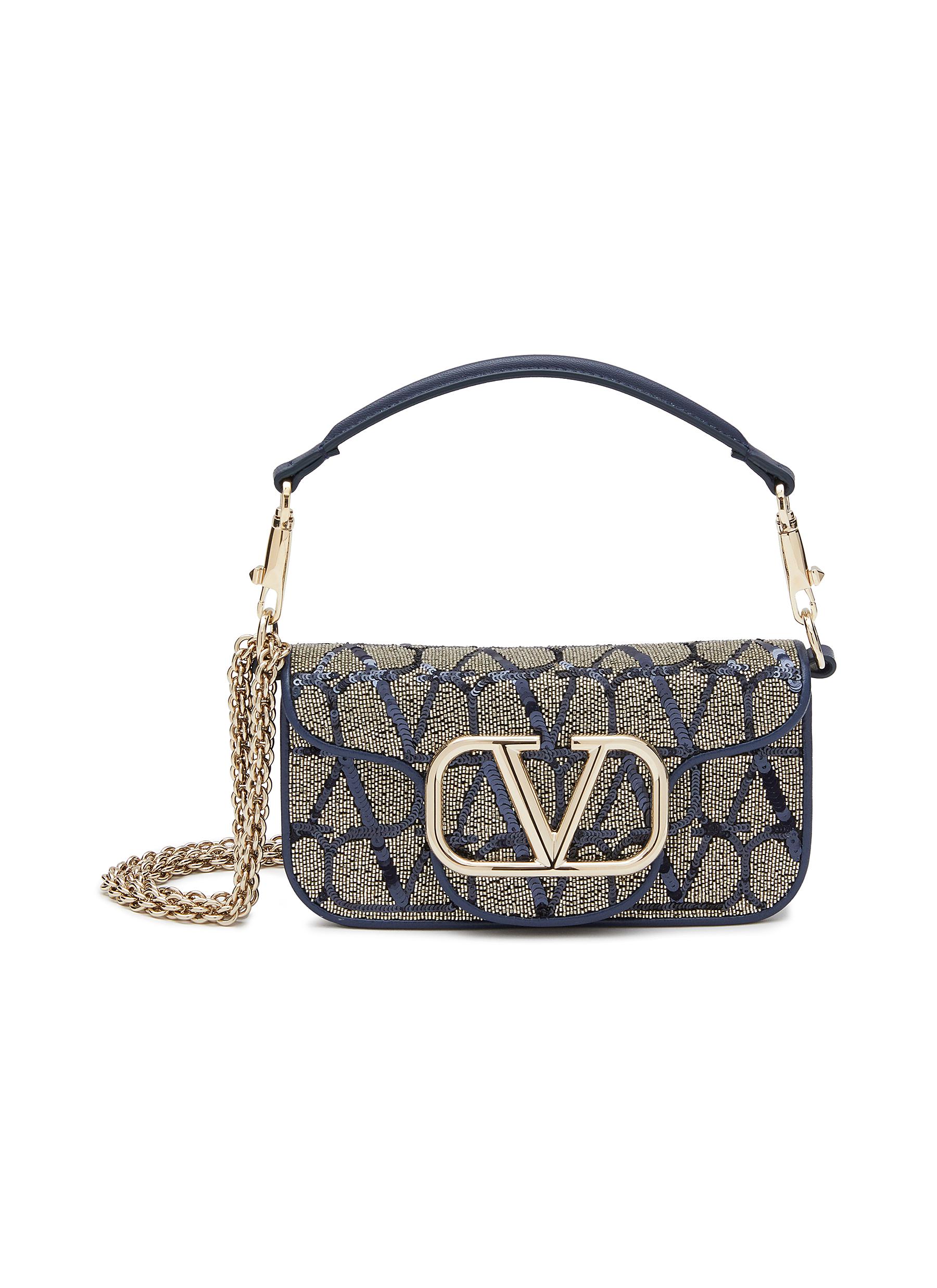 VALENTINO GARAVANI Small Loc Embroidered Shoulder Bag Women