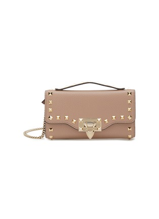 VALENTINO | Rockstud Grained Leather Pouch | Women | Lane Crawford