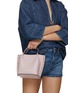 Front View - Click To Enlarge - VALENTINO GARAVANI - Small Rockstud Grained Leather Tote Bag
