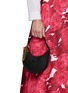 Figure View - Click To Enlarge - VALENTINO GARAVANI - VLogo Grained Leather Mini Hobo Bag