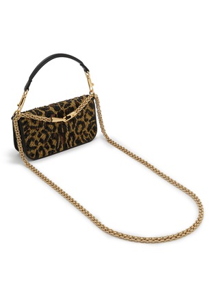 Detail View - Click To Enlarge - VALENTINO GARAVANI - Small Locò Sequined Leopard Print Shoulder Bag