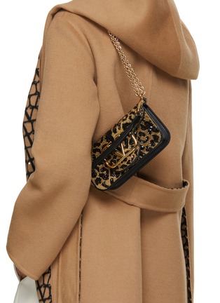 Valentino Crystal-embellished Leopard Print Small Shoulder Bag