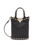 Main View - Click To Enlarge - VALENTINO GARAVANI - Rockstud Grained Leather Pouch