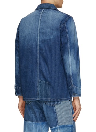 Back View - Click To Enlarge - FDMTL - Coverall 3YR Wash Denim Jacket