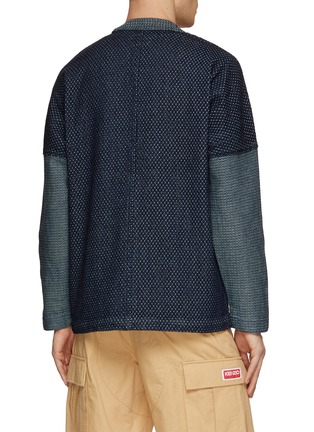 Back View - Click To Enlarge - FDMTL - Patchwork Rinse Cardigan