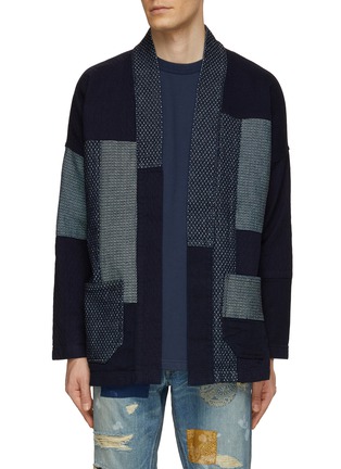 Main View - Click To Enlarge - FDMTL - Patchwork Rinse Haori Kimono Jacket