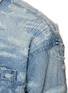  - FDMTL - Distressed Cropped Sleeve Denim Shirt