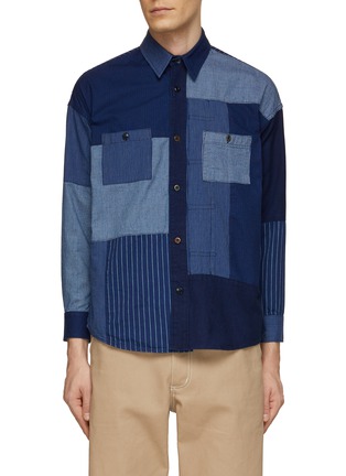 Main View - Click To Enlarge - FDMTL - Patchwork Rinse Shirt