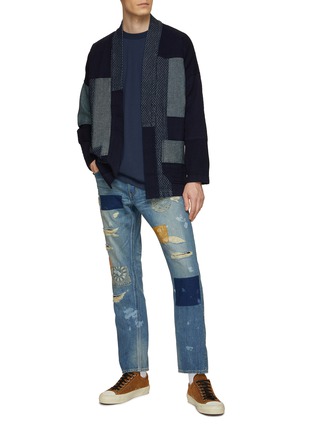 Figure View - Click To Enlarge - FDMTL - Chest Patch Oversized Half Sleeve Crewneck T-Shirt