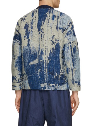 Back View - Click To Enlarge - FDMTL - Jacquard Rinse Cardigan