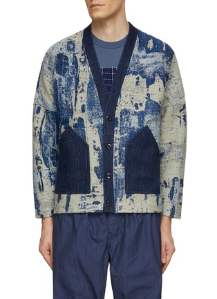 Main View - Click To Enlarge - FDMTL - Jacquard Rinse Cardigan