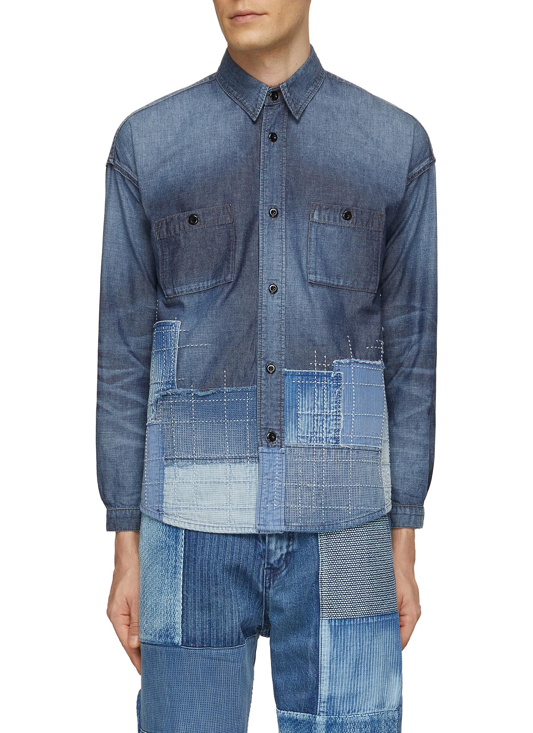 FDMTL | 5YR Wash Boro Long Sleeve Shirt | Men | Lane Crawford