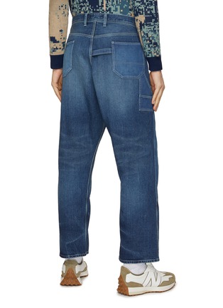 Back View - Click To Enlarge - FDMTL - Double Panel 3YR Wash Straight Leg Jeans