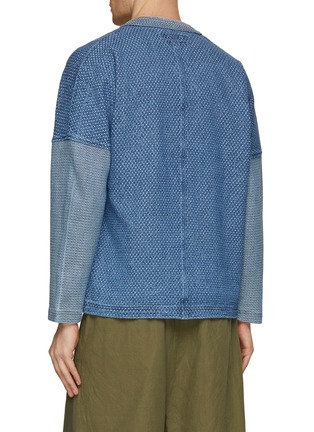 Back View - Click To Enlarge - FDMTL - Patchwork 3YR Wash Cardigan