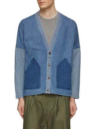 Main View - Click To Enlarge - FDMTL - Patchwork 3YR Wash Cardigan