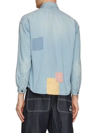 Back View - Click To Enlarge - FDMTL - Patchwork Denim Shirt