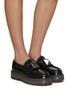 Figure View - Click To Enlarge - VALENTINO GARAVANI - One Stud Leather Loafers