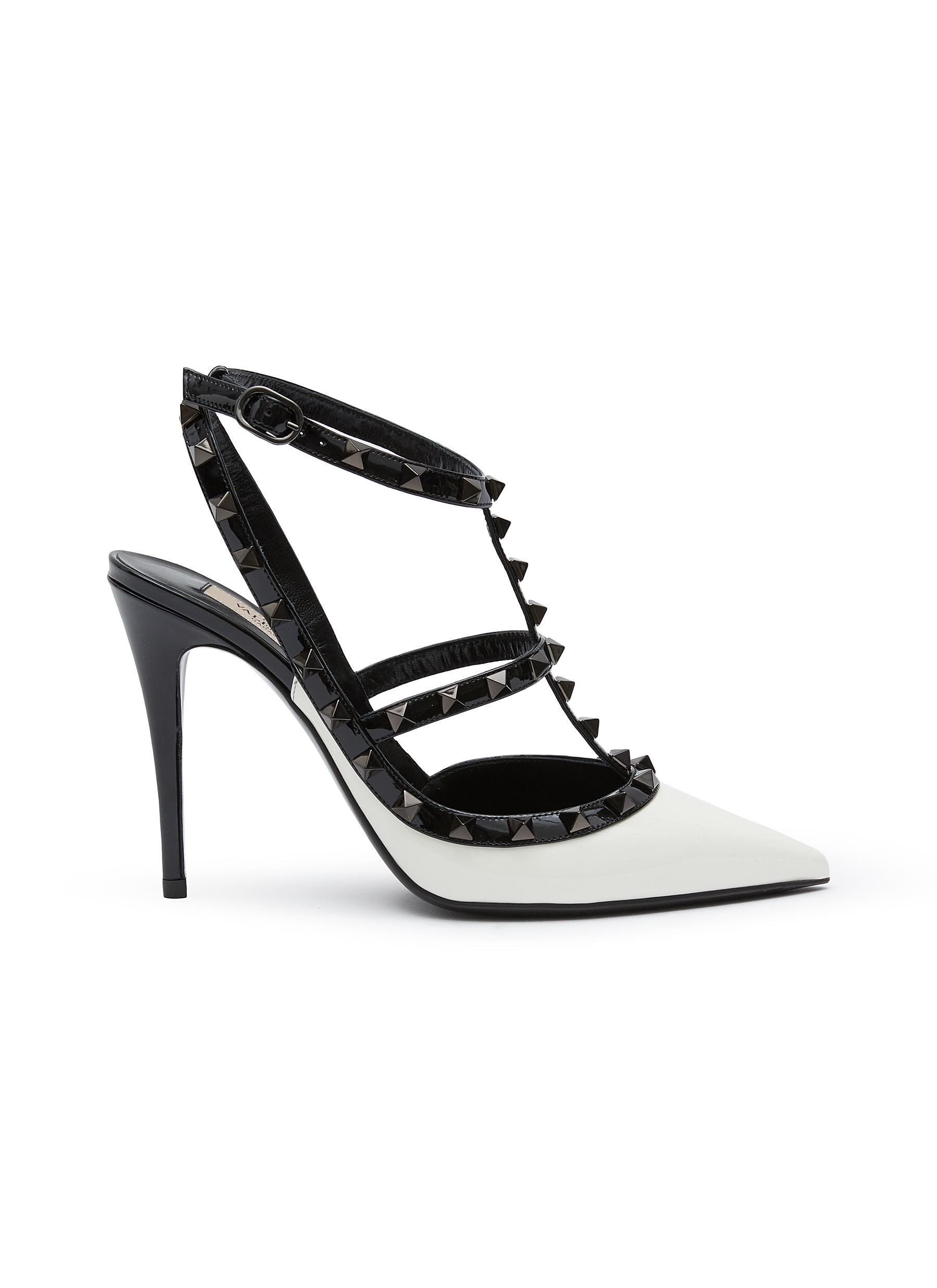 Womens Valentino Garavani multi Patent Rockstud Heels 100 | Harrods UK