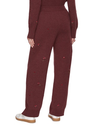 Back View - Click To Enlarge - BARRIE - Cashmere Embroidered Pants