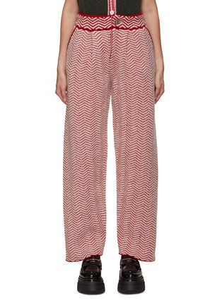 Main View - Click To Enlarge - BARRIE - Chevron Knit Pants