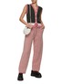Figure View - Click To Enlarge - BARRIE - Chevron Knit Pants