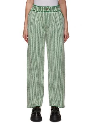 Main View - Click To Enlarge - BARRIE - Chevron Knit Pants