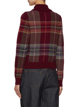 Back View - Click To Enlarge - BARRIE - Tartan Sweater