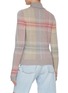 Back View - Click To Enlarge - BARRIE - Cashmere Wool Blend Tartan Jumper