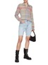 Figure View - Click To Enlarge - BARRIE - Cashmere Wool Blend Tartan Jumper