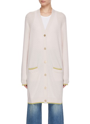 Main View - Click To Enlarge - BARRIE - Cashmere Blend Long Cardigan