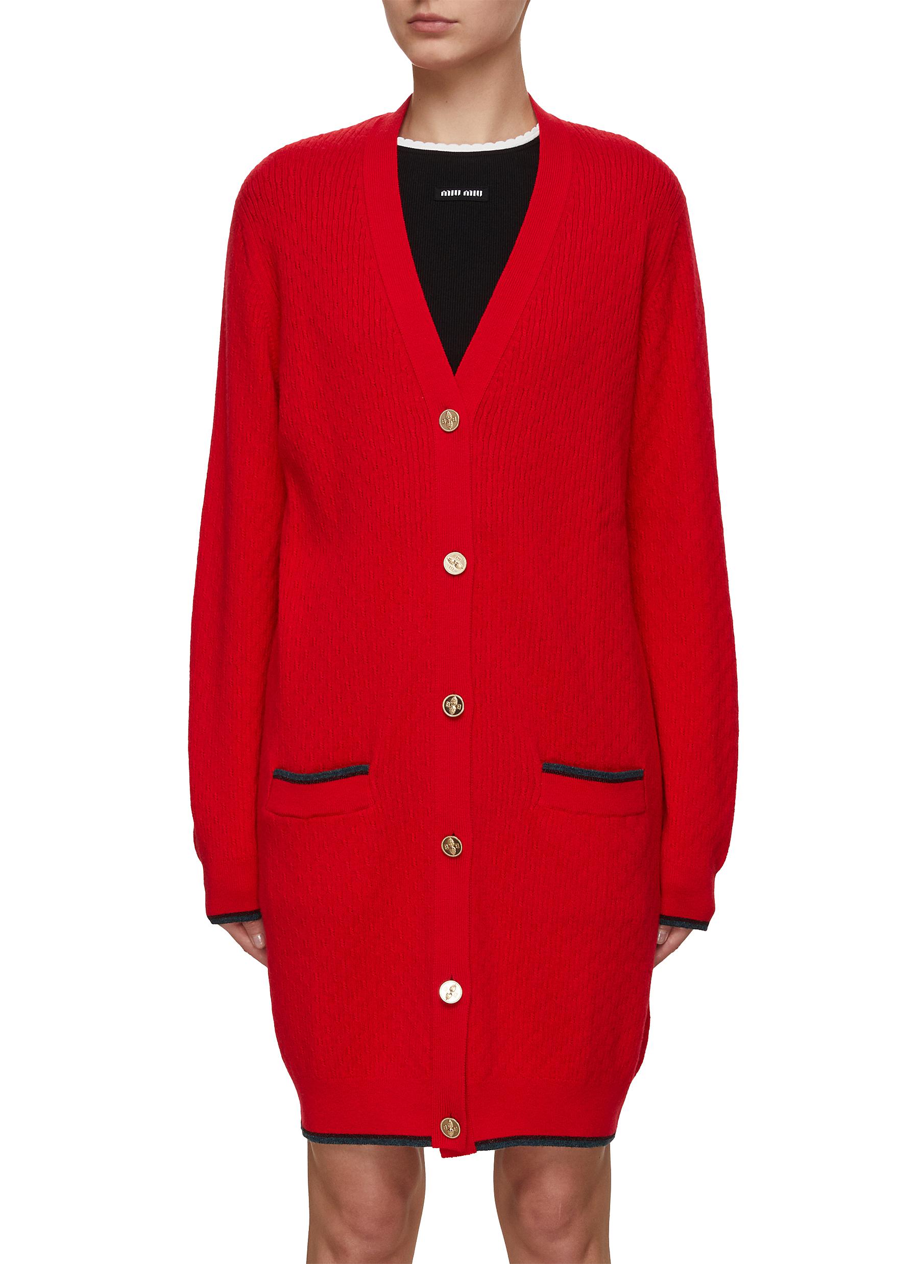 BARRIE V neck Long Cardigan Women Lane Crawford