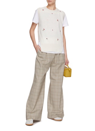 Figure View - Click To Enlarge - BARRIE - Cashmere Embroidered Vest