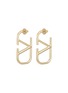 Main View - Click To Enlarge - VALENTINO GARAVANI - VLogo Gold Toned Earrings