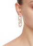 Figure View - Click To Enlarge - VALENTINO GARAVANI - VLogo Resin Pearl Metal Hoop Earrings
