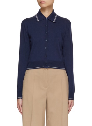 Main View - Click To Enlarge - KENZO - Polo Wool Knit Cardigan