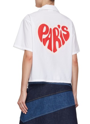 Back View - Click To Enlarge - KENZO - Logo Heart Graphic Hawaiian Shirt